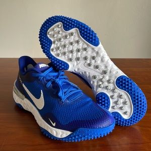 Nike Shoes Nike Alpha Huarache Elite Turf Blue Mens Baseball